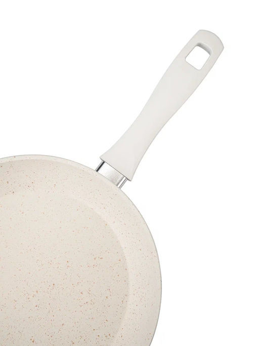 Сковорода с крышкой 20х4,3 см (1,15 л) с АПП, цвет: айвори, арт. 5050-IVR-20.