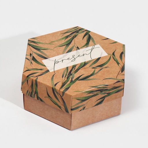 Коробка подарочная складная, упаковка, «Present», 15 х 13 х 6 см