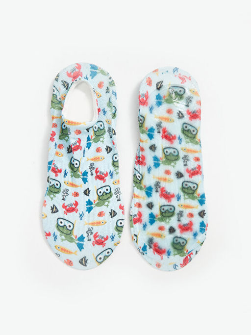 Desenli Erkek ?ocuk Patik ?orap