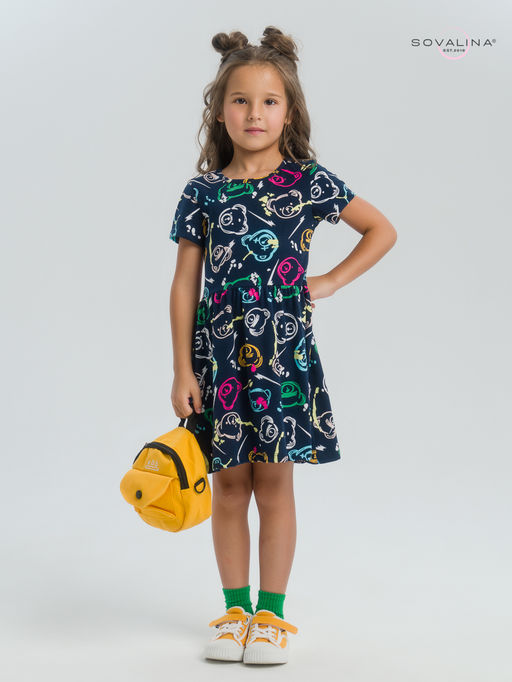 Платье Лето цветные мишки - Sovalina фото 7