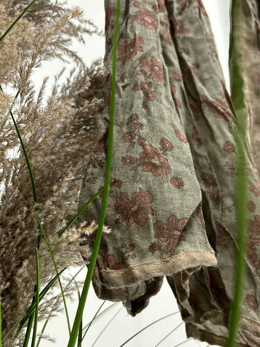 Палантин 200*60см Прованс 33-0003 хаки - Mini maxi фото 15