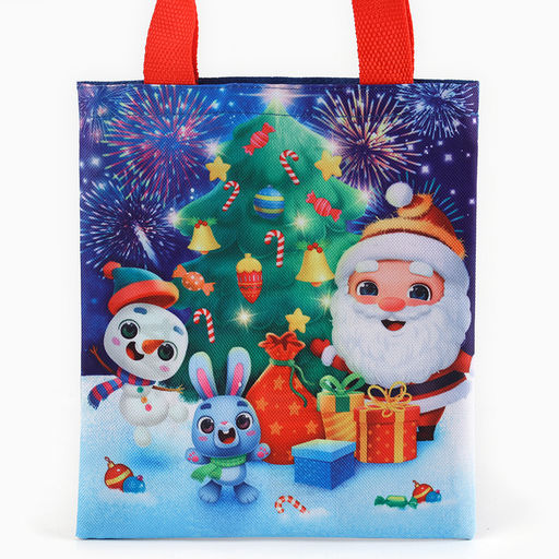 Мешок для конфет «Дед Мороз», детский шопер, 22×20 см