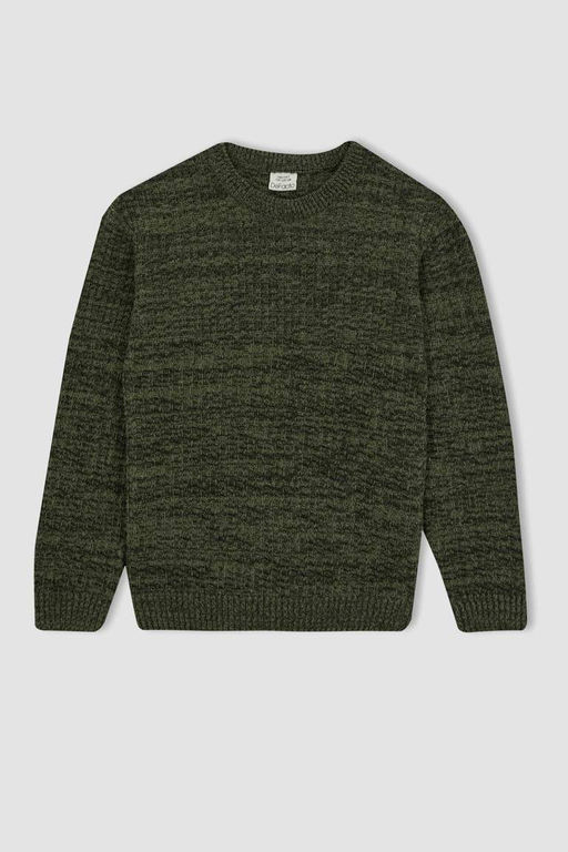 Свитер с круглым вырезом для мальчика - Defacto фото 7