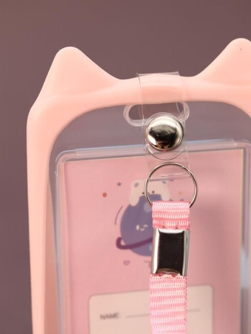 Футляр для карт на ленте "Cute rabbit", pink
