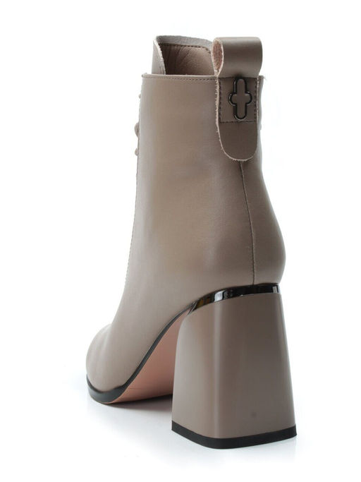 01-PCS125-3 DK. BEIGE Ботинки демисезонные женские (натуральная кожа, байка) - No name фото 7