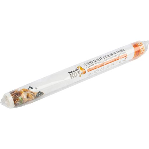 Пергамент для выпечки 8м*38см, с силиконизированным покрытием, в ПВХ уп. арт.103508 /Mallony/