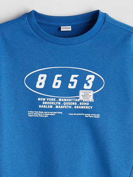 Bisiklet Yaka Erkek ?ocuk Sweatshirt