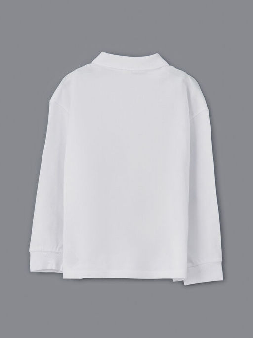 Polo Yaka Bask?l? Erkek ?ocuk Ti??rt