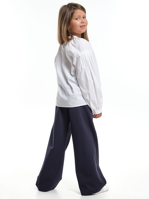 Нарядная блузка в школу UD 7980 голубой - Mini maxi фото 15