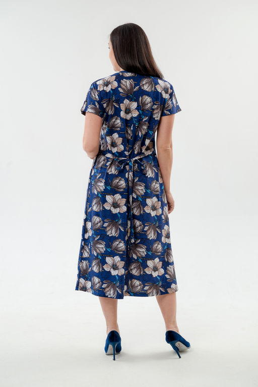 Платье женское из кулирки Миранда синий - Амадэль фото 12