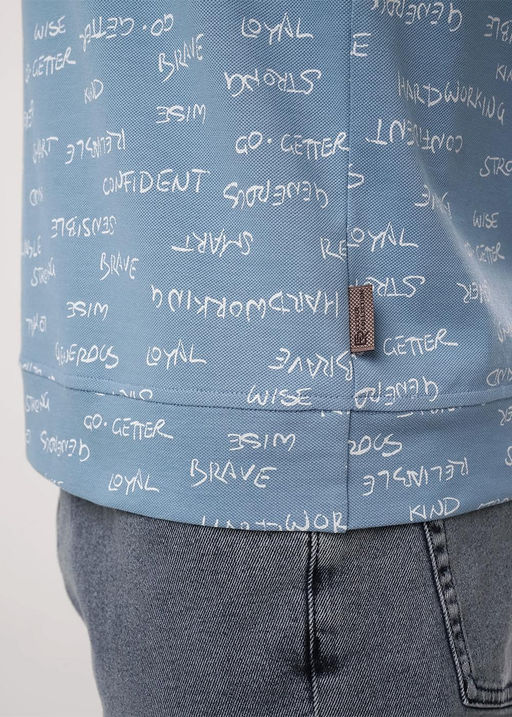 CLE Футболка муж. 552475/09зн т.голубой/молочный - Clever wear фото 5