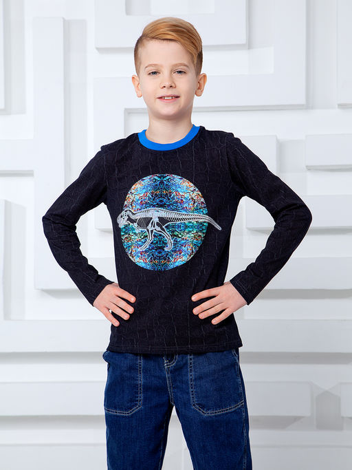 Футболка с длинным рукавом "Этоникс",графитовый