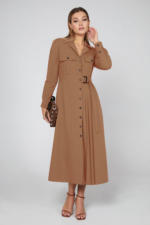 Платье Bazalini 5012-Р коричнево-бежевые тона