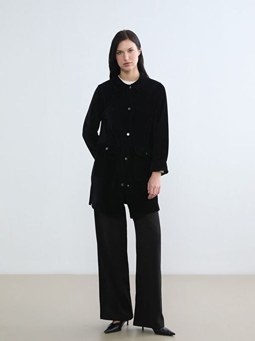 Kadife Kad?n G?mlek Ceket