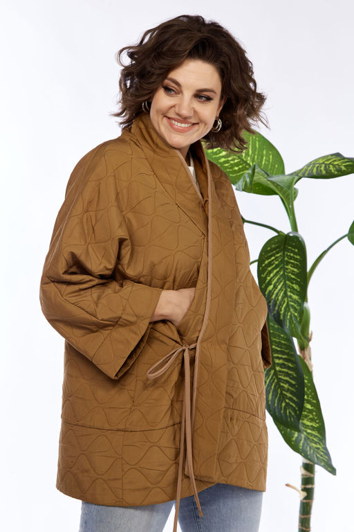 Куртка Anastasia 1147 коньячный фото 2