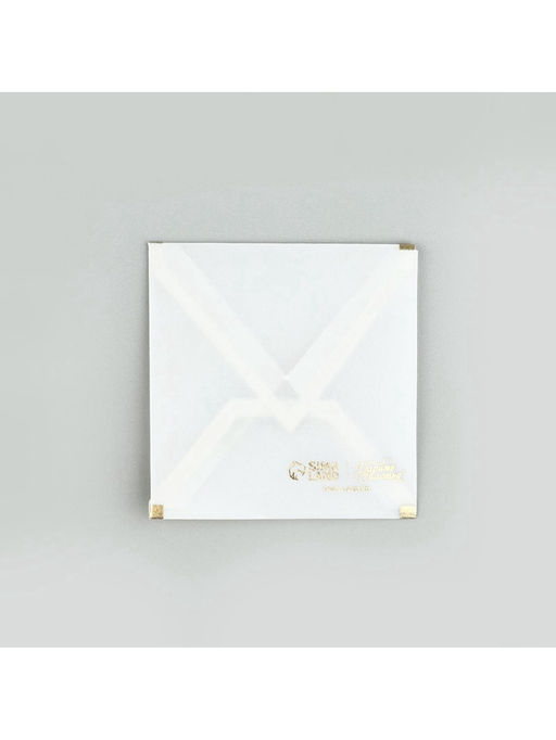 Цена за 5 шт. Открытка с конвертом «Бант», тиснение, 7×7 см