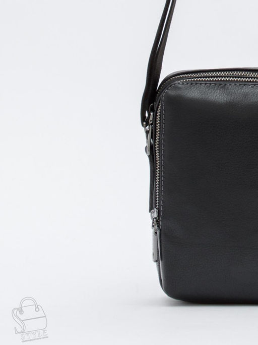 Сумка мужская кожаная 8882-2Z black Zinimsk