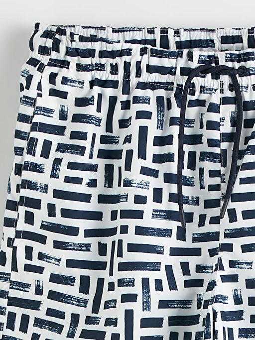 Diz Hizas? Boy Desenli Erkek Deniz ?ortu