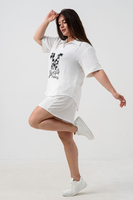 Комплект (рубашка+шорты) с печатью 52469