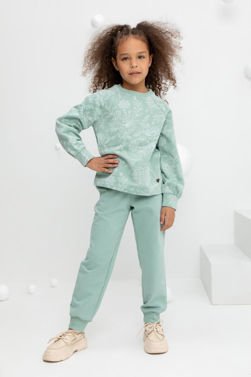 Crockid _ КР 400620/голубой прибой к433 брюки для дев  фото 4