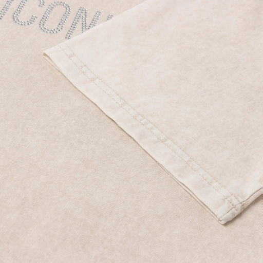 Футболка из вареного хлопка женская Mist Icon, размер S, молочная