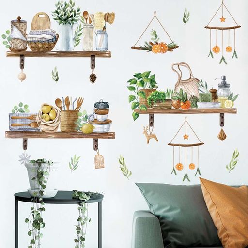 Наклейка интерьерная Утро в деревне (2529) - Мой органайзер фото 2