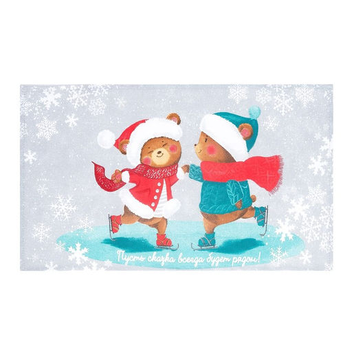 Набор кухонных полотенец Доляна Веселого Нового года 35х60см-4шт, 100% хл  фото 5