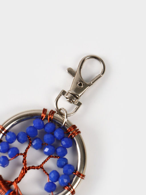 Брелок ловец снов «Древо жизни», 19 см, синий