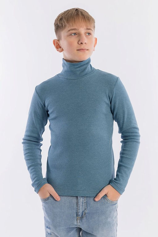 Водолазка из кашкорсе М21894гм Серо-голубой - Елена фото 2