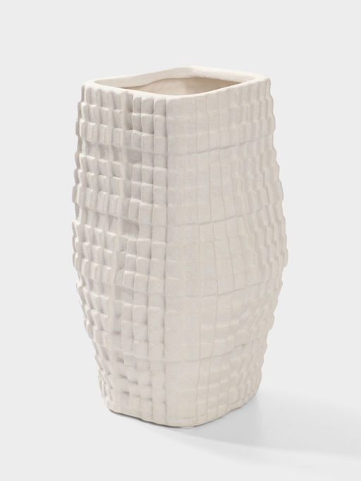 Ваза настольная керамика "Джорадо" 20х11 см, белый