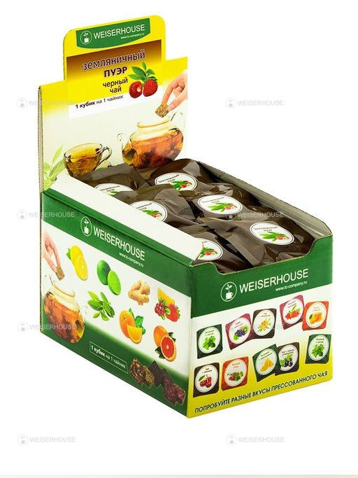 Земляничный Пуэр кубики 5-7 гр. ШТ 1упХ50 шт