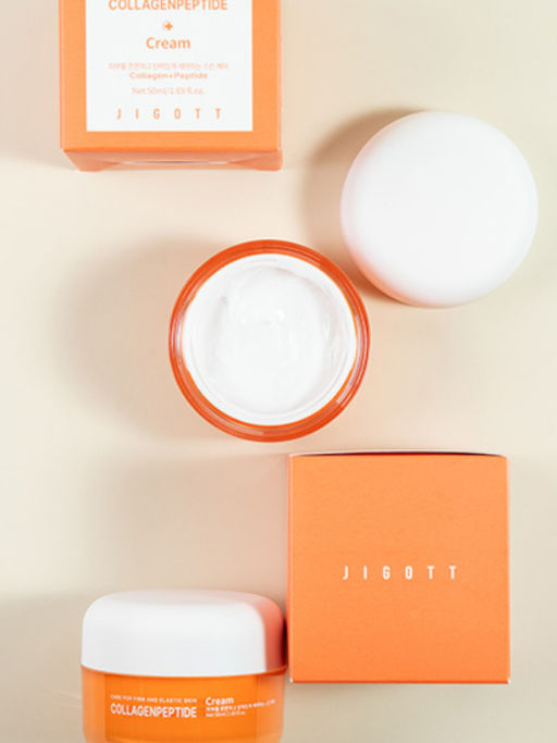 Jigott Крем для лица с коллагеном и пептидами / Collagen + Peptide Cream, 50 мл