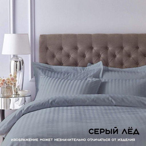 КПБ Страйп - сатин Фисташка 1,5-спальный - Хлопковый мир фото 23