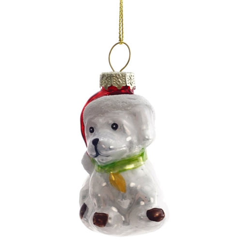 Украшение новогоднее "Собачка", L4 W4 H7 см, 2в.