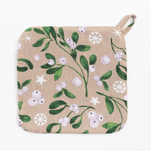 Кухонный набор Доляна Frosty berries: варежка 20х27 см, прихватка 19х19 см, 100% хл  фото 5