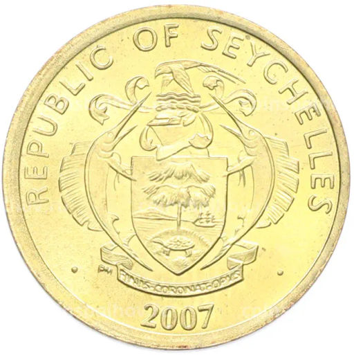 Монета 10 центов 2007 года Сейшелы