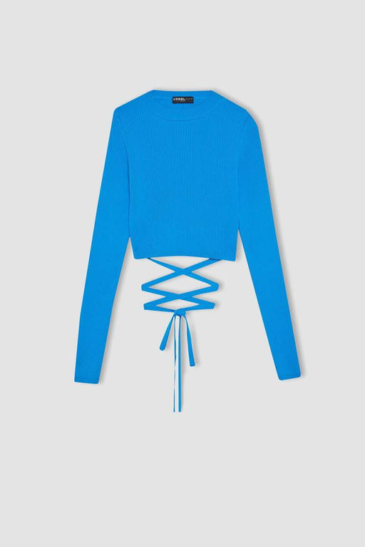 Cool Slim Fit свитер с круглым вырезом - Defacto фото 9