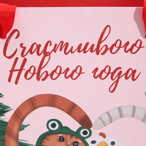 Пакет ламинированный квадратный С тобой, 22 22 11 см - Дарите счастье фото 4