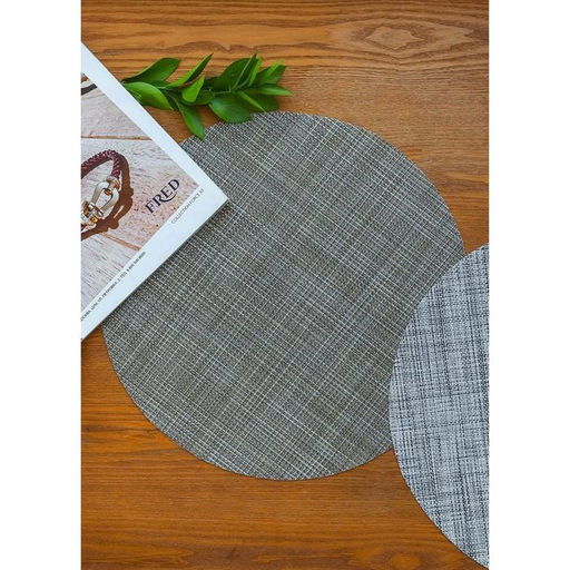 Цена за 12 шт. Салфетка сервировочная на стол Доляна «Ди», d=38 см, бежевая