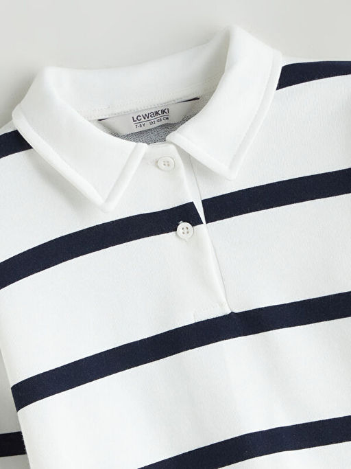 Polo Yaka K?z ?ocuk Sweatshirt