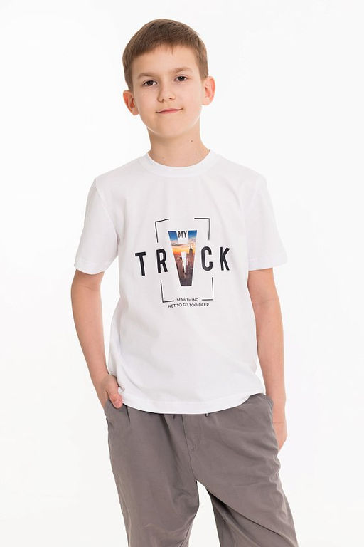 Футболка М225019Па белый - Елена фото 5