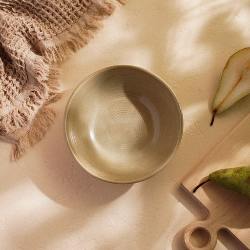 Салатник SL Home «Песчаный бриз», 1 л, фарфор, бежевый