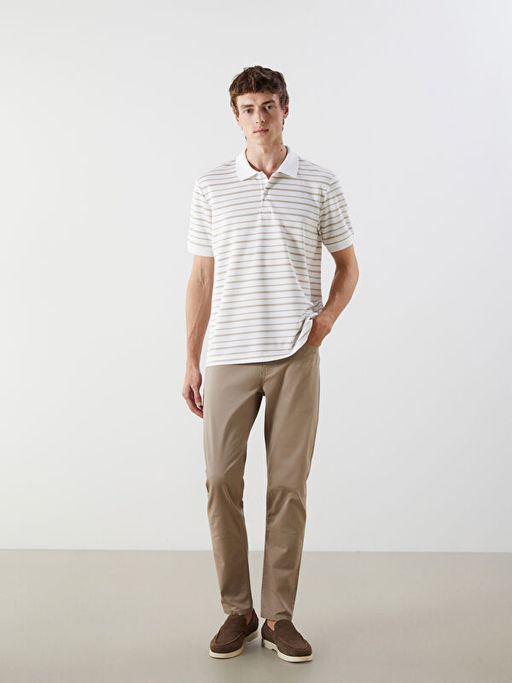 Polo Yaka ?izgili Erkek Ti??rt