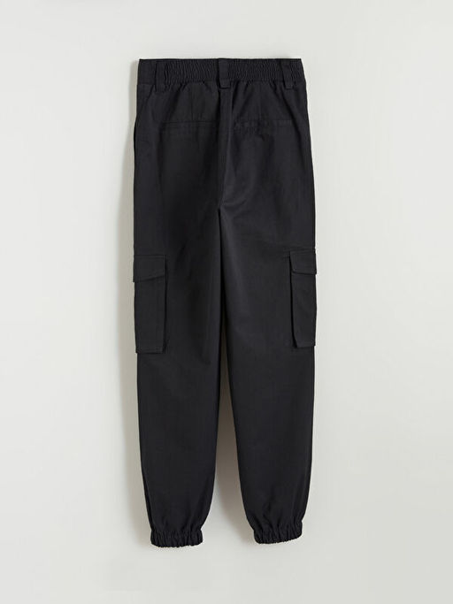 Beli Lastikli Gabardin Kad?n Jogger Pantolon