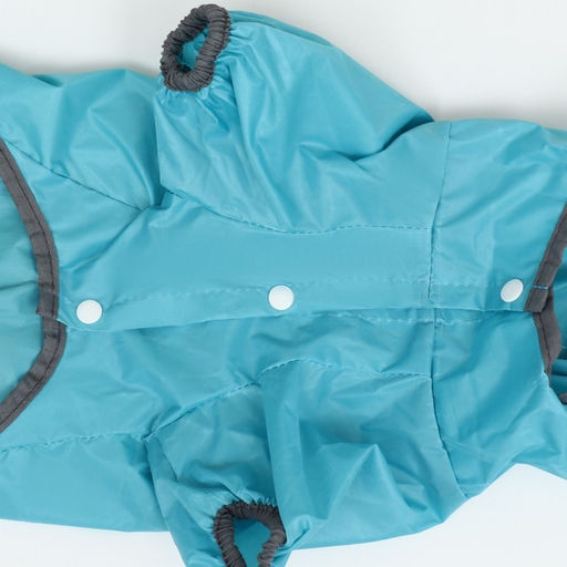 Комбинезон для собак, демисезонный с козырьком, размер М (ДС 32, Ог 45, ОШ 35 см), голубой - Simaland фото 24