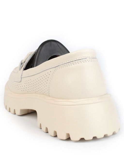 03-PDD179-2 BEIGE Лоферы женские (натуральная кожа)