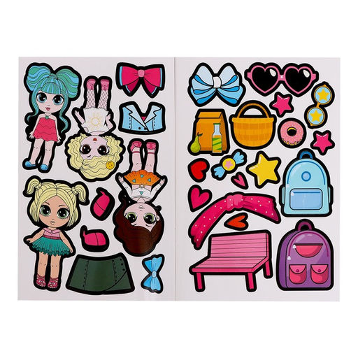 Цена за 2 шт. Альбом наклеек Super куколки, 115 стикеров