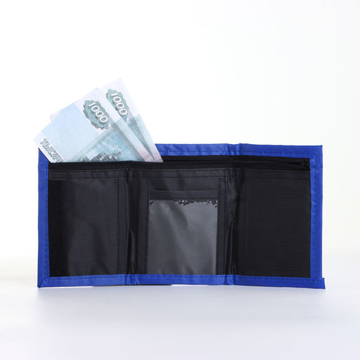 Кошелёк детский на липучке «Выбражулька», синий