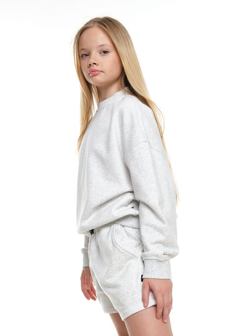 Свитшот базовый однотонный 22-7664 красный - Mini maxi фото 29