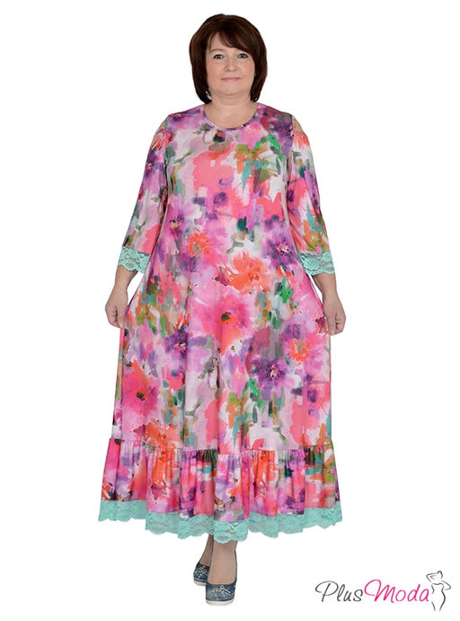 Платье Модель №610 размеры 44-84 - Plusmoda фото 2